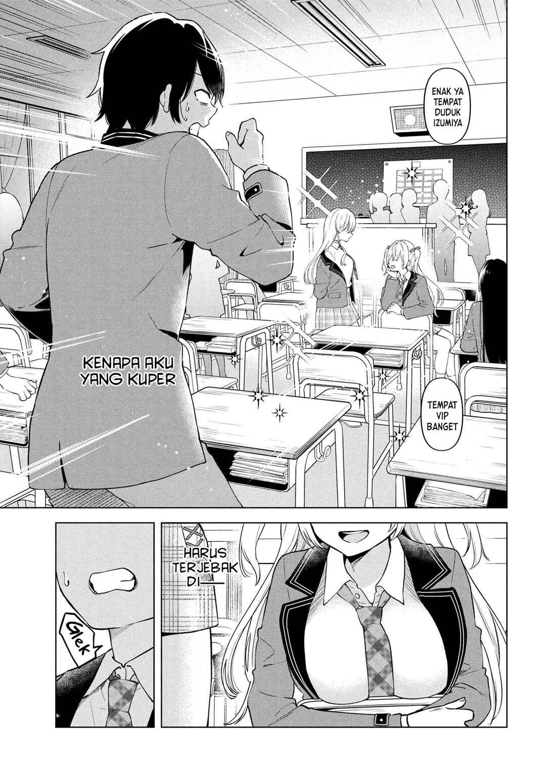 Inkya no Ore ga Sekigae de S-kyuu Bishoujo ni Kakomaretara Himitsu no Kankei ga Hajimatta. Chapter 1 - Page 9