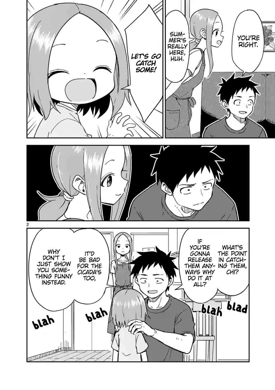 Karakai Jouzu no (Moto) Takagi-san Chapter 282 - Page 2
