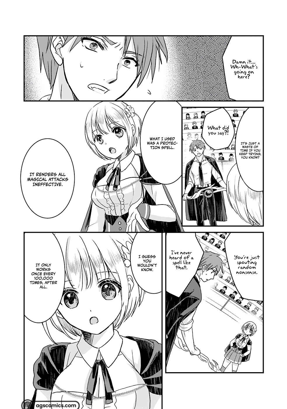 Koun-chi 999 no Watashi, Sokushi Mahou ga Zettai ni Seikou suru no de Sekai Saikyou desu: Mahou-chi 1 de Tsuihousaremashita ga, Kakuritsu Cheat de Moriagaru Chapter 7 - Page 14