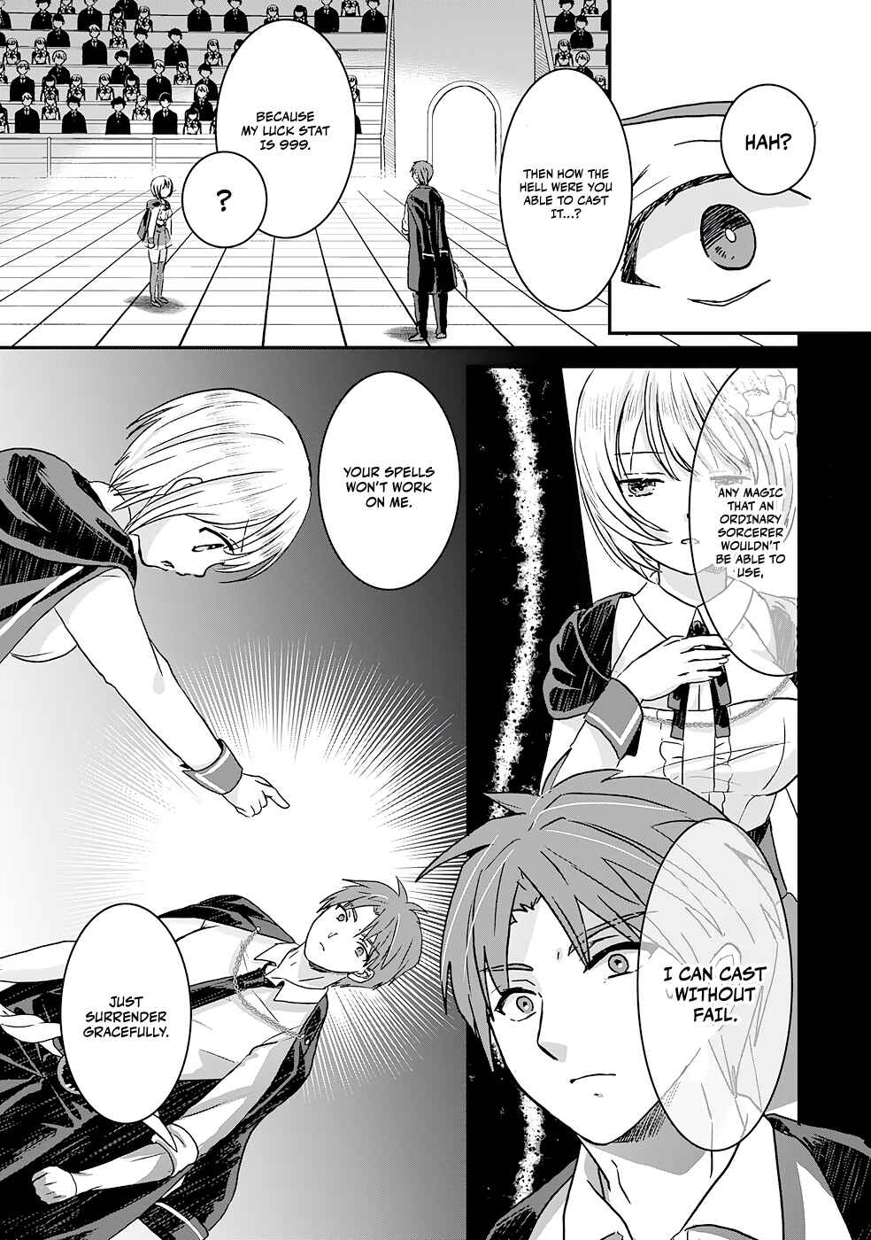 Koun-chi 999 no Watashi, Sokushi Mahou ga Zettai ni Seikou suru no de Sekai Saikyou desu: Mahou-chi 1 de Tsuihousaremashita ga, Kakuritsu Cheat de Moriagaru Chapter 7 - Page 15