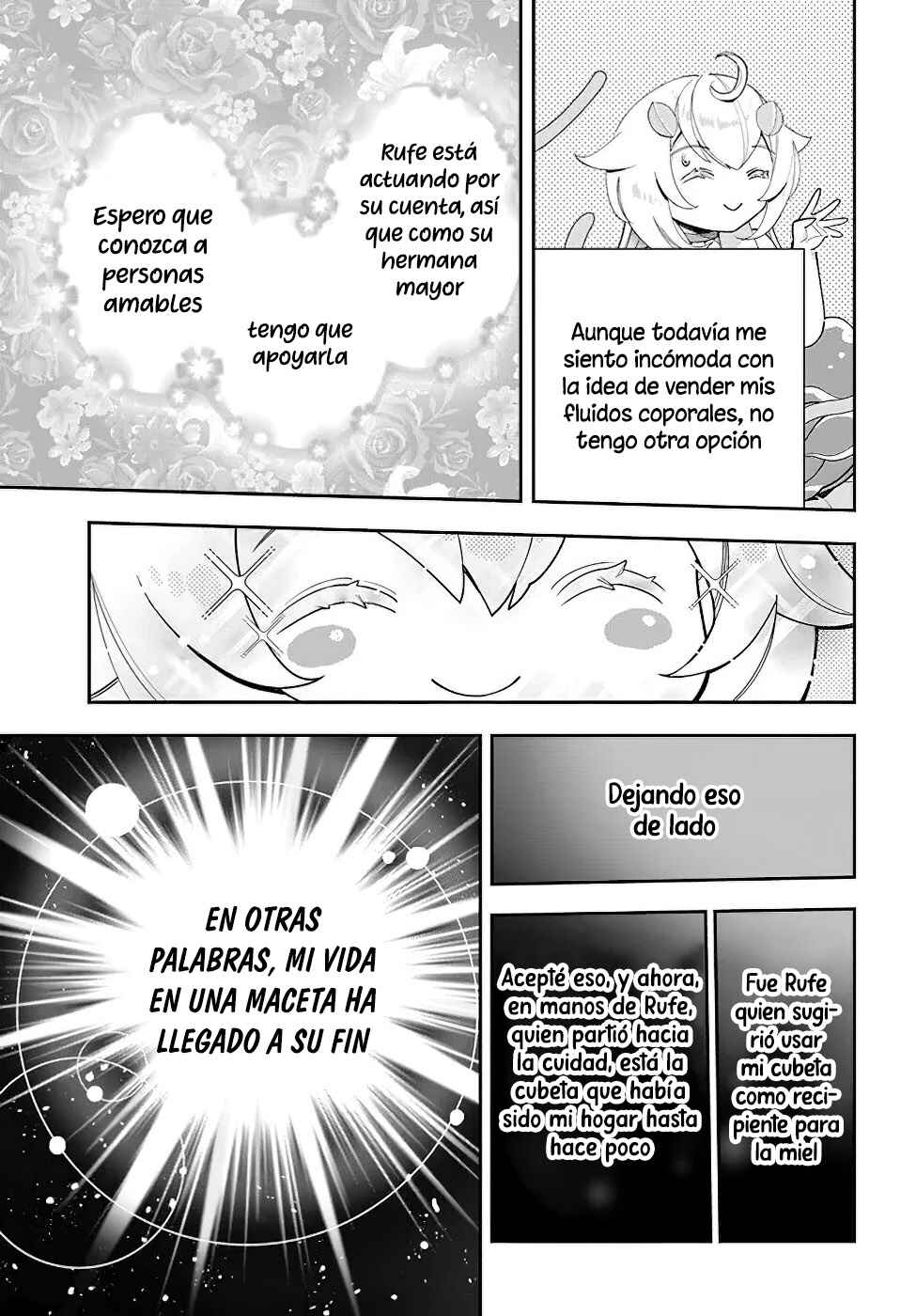 Shokubutsu Monster Musume Nikki: Seijo datta Watashi ga Uragirareta Hate ni Alraune ni Tensei Shite Shimatta node, kore kara wa Kougousei o Shinagara Shizuka ni Shokubutsu Life o Sugoshimasu Chapter 21 - Page 9