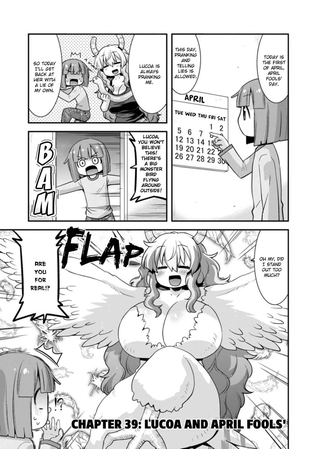 Kobayashi-san Chi no Maid Dragon - Lucoa wa Boku no ×× Desu Chapter 39 - Page 1