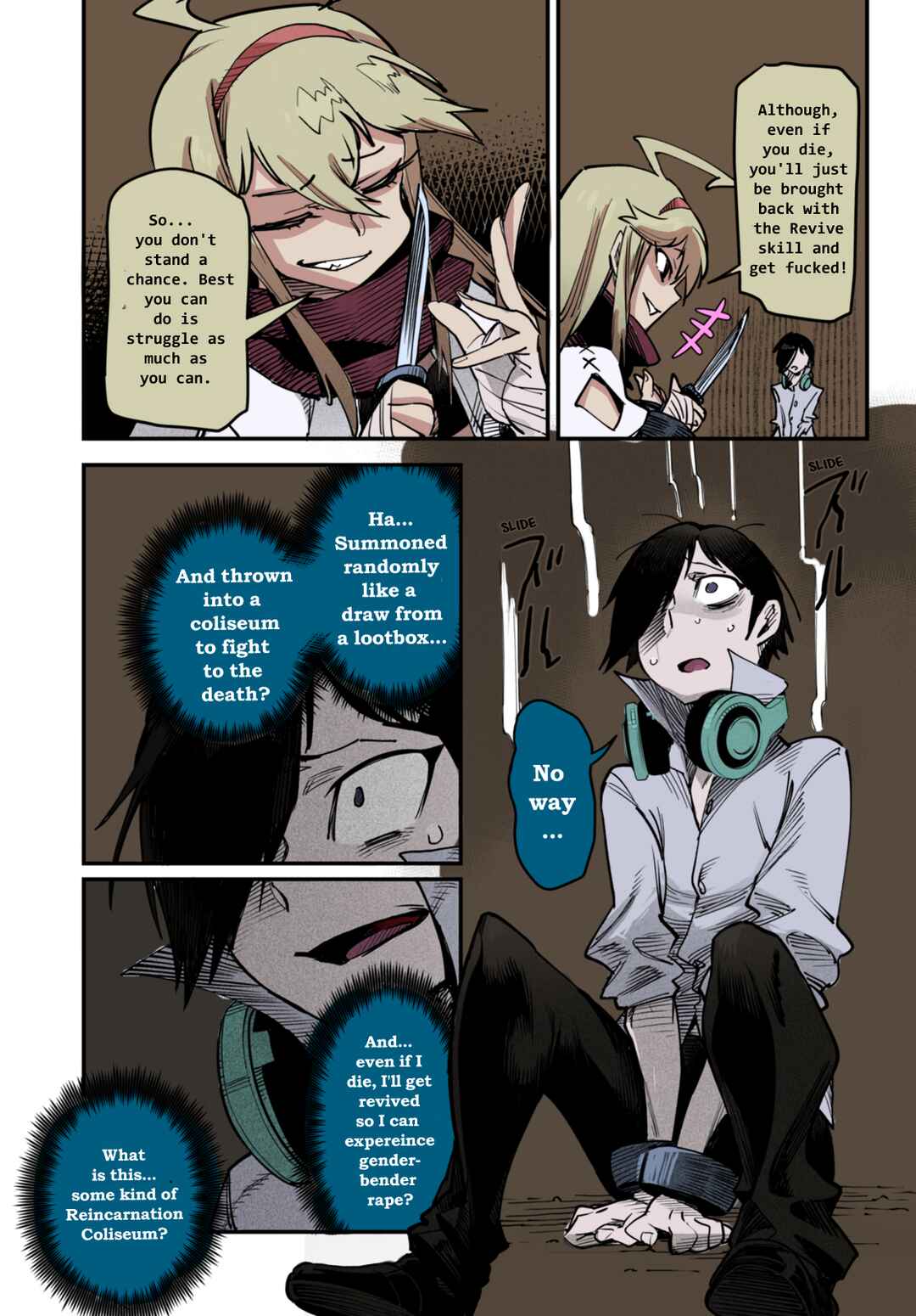 Reincarnation Coliseum: The Weakest Skill Conquers the Strongest Women and Creates a Harem (Fan Colored) Chapter 1 - Page 33