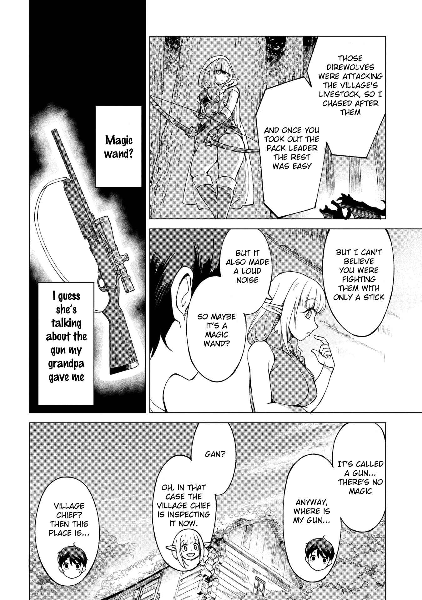 Hokkaidou no Gen'eki Hunter ga Isekai ni Hourikomarete Mita ~Elf Yome to Meguru Isekai Shuryou Life~ Chapter 1.2 - Page 10