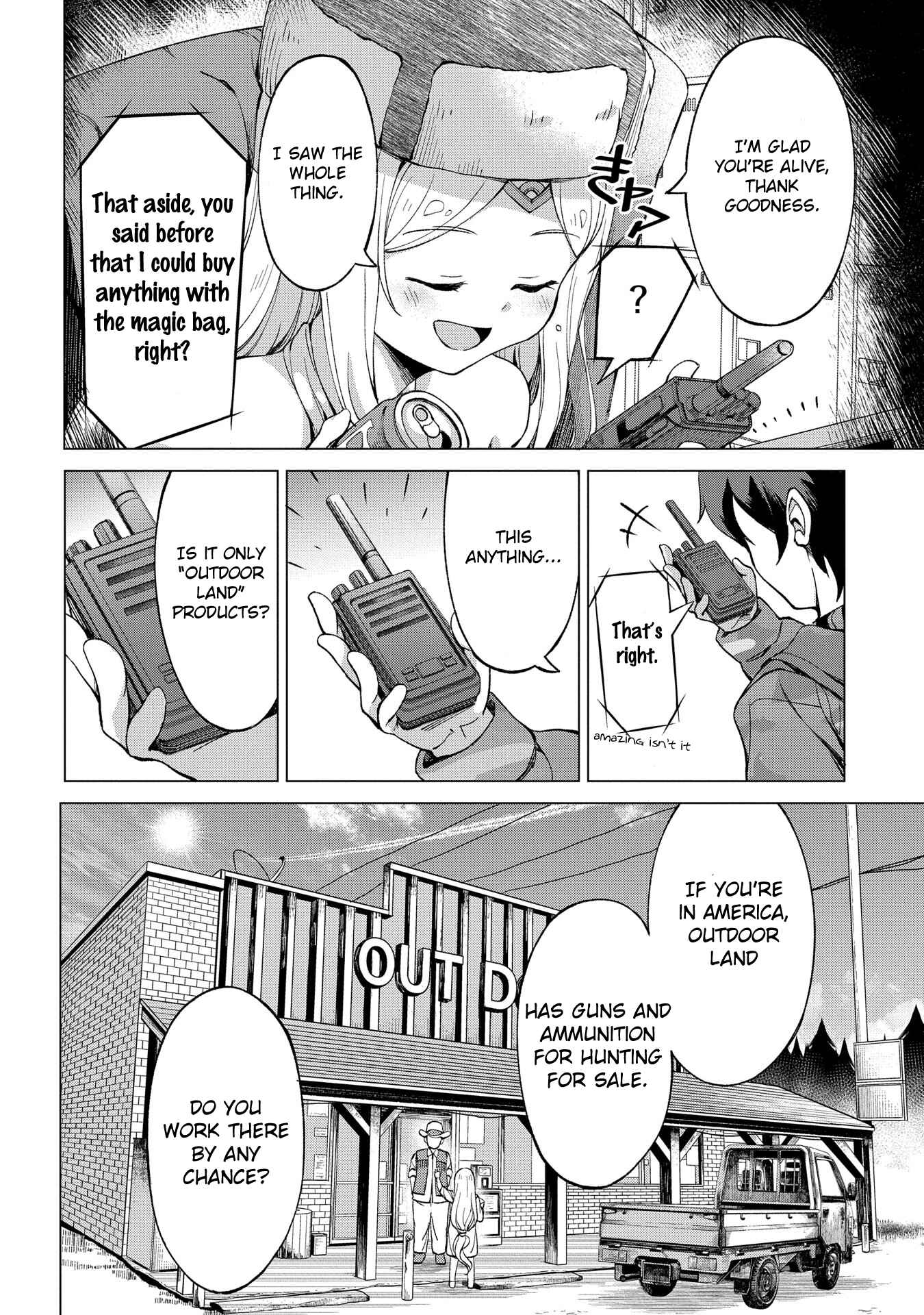Hokkaidou no Gen'eki Hunter ga Isekai ni Hourikomarete Mita ~Elf Yome to Meguru Isekai Shuryou Life~ Chapter 1.2 - Page 21
