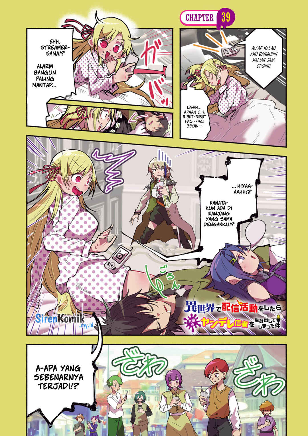 Isekai de Haishin Katsudou wo Shitara Tairyou no Yandere Shinja wo Umidashite Shimatta Ken Chapter 39 - Page 2