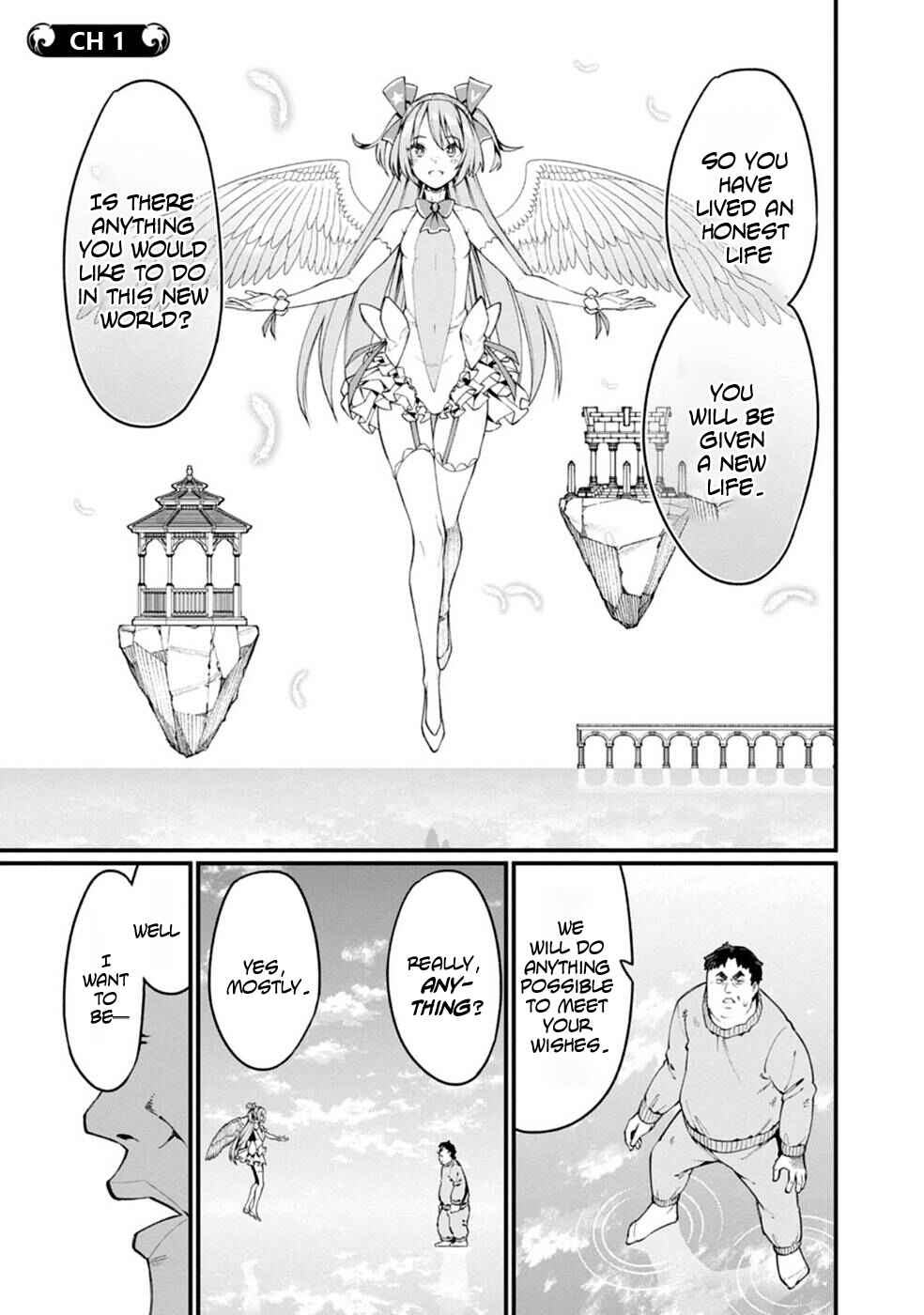 Harem Ou no Isekai Press Manyuuki: Saikyou Musou no Ojisan wa Arayuru Shuzoku o Yome ni suru Chapter 1 - Page 3