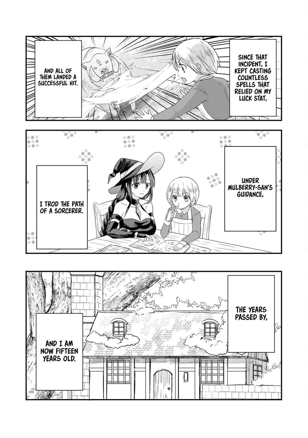 Koun-chi 999 no Watashi, Sokushi Mahou ga Zettai ni Seikou suru no de Sekai Saikyou desu: Mahou-chi 1 de Tsuihousaremashita ga, Kakuritsu Cheat de Moriagaru Chapter 2 - Page 3