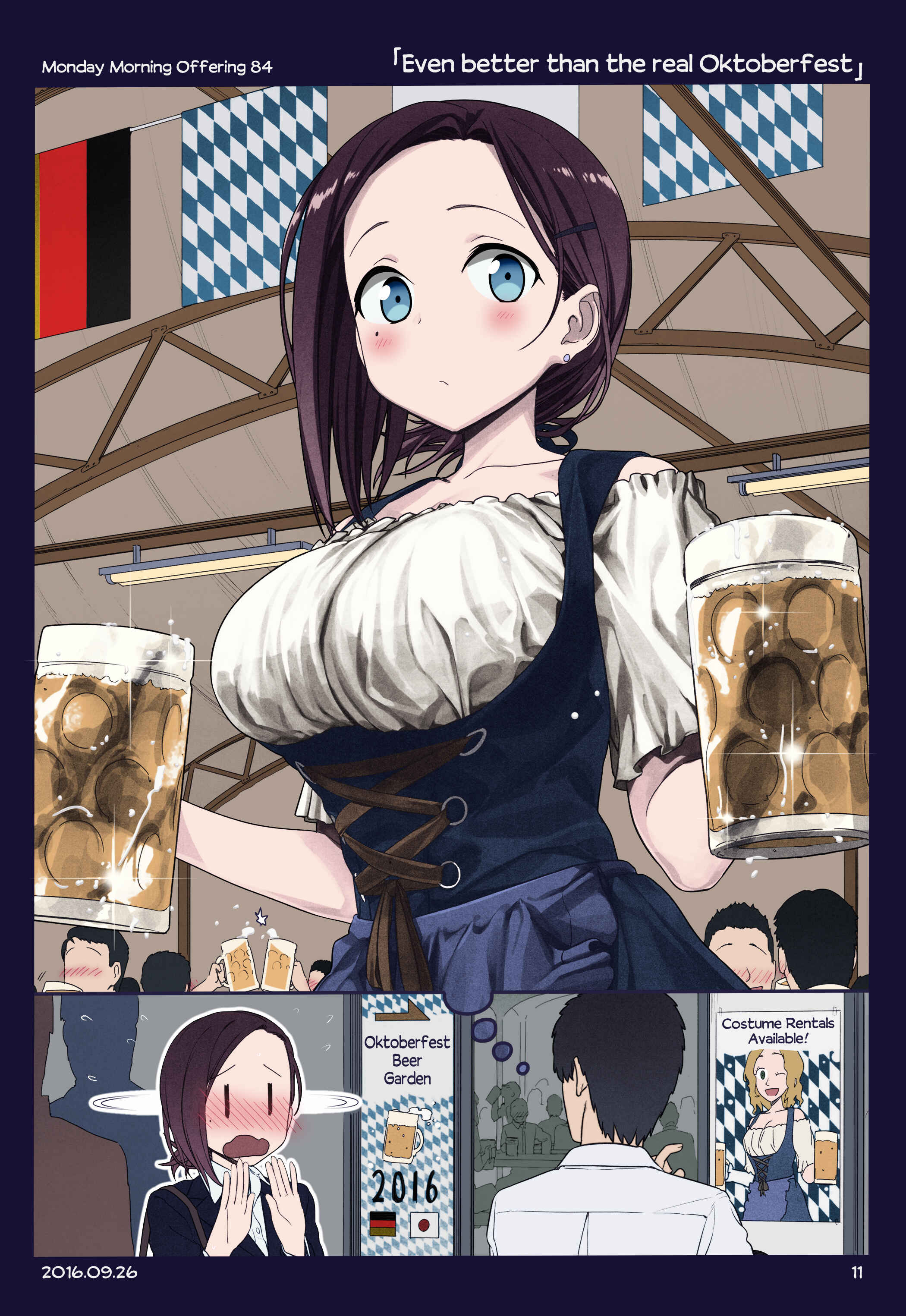 Getsuyoubi no Tawawa (Twitter Webcomic) (Fan Colored) Chapter 7 - Page 10