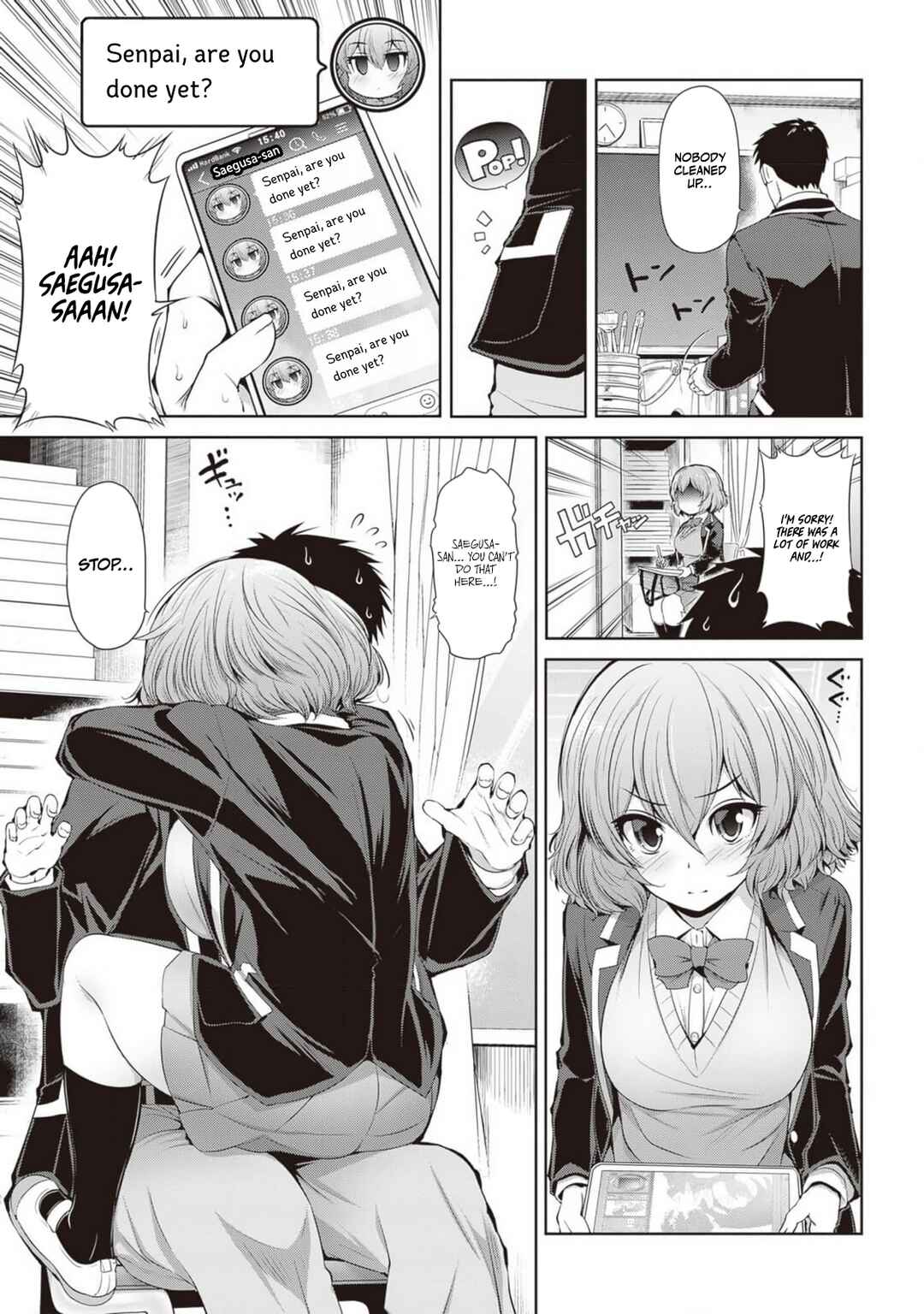 Saegusa-san wa Megane-senpai to Koi wo Egaku Chapter 1 - Page 13