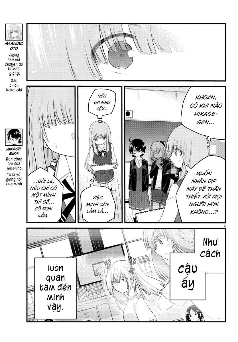 Koe ga dasenai Shoujo wa "Kanojo ga Yasashisugiru" to Omotte iru Chapter 47 - Page 3