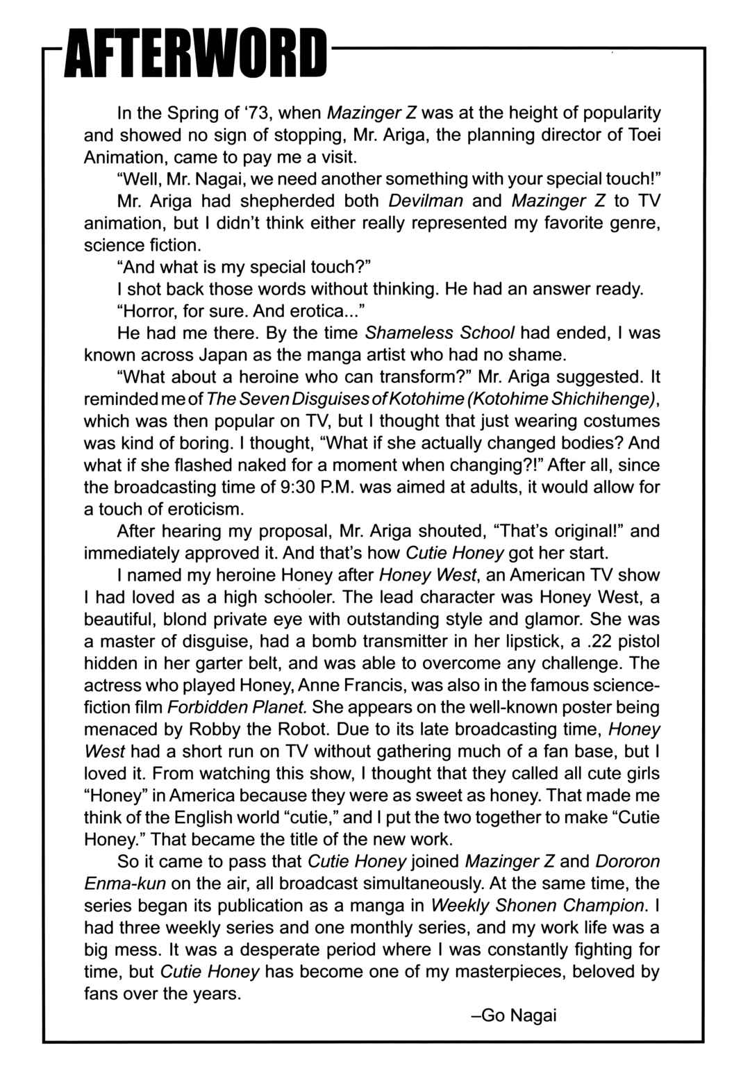 Cutie Honey Chapter 24 - Page 20