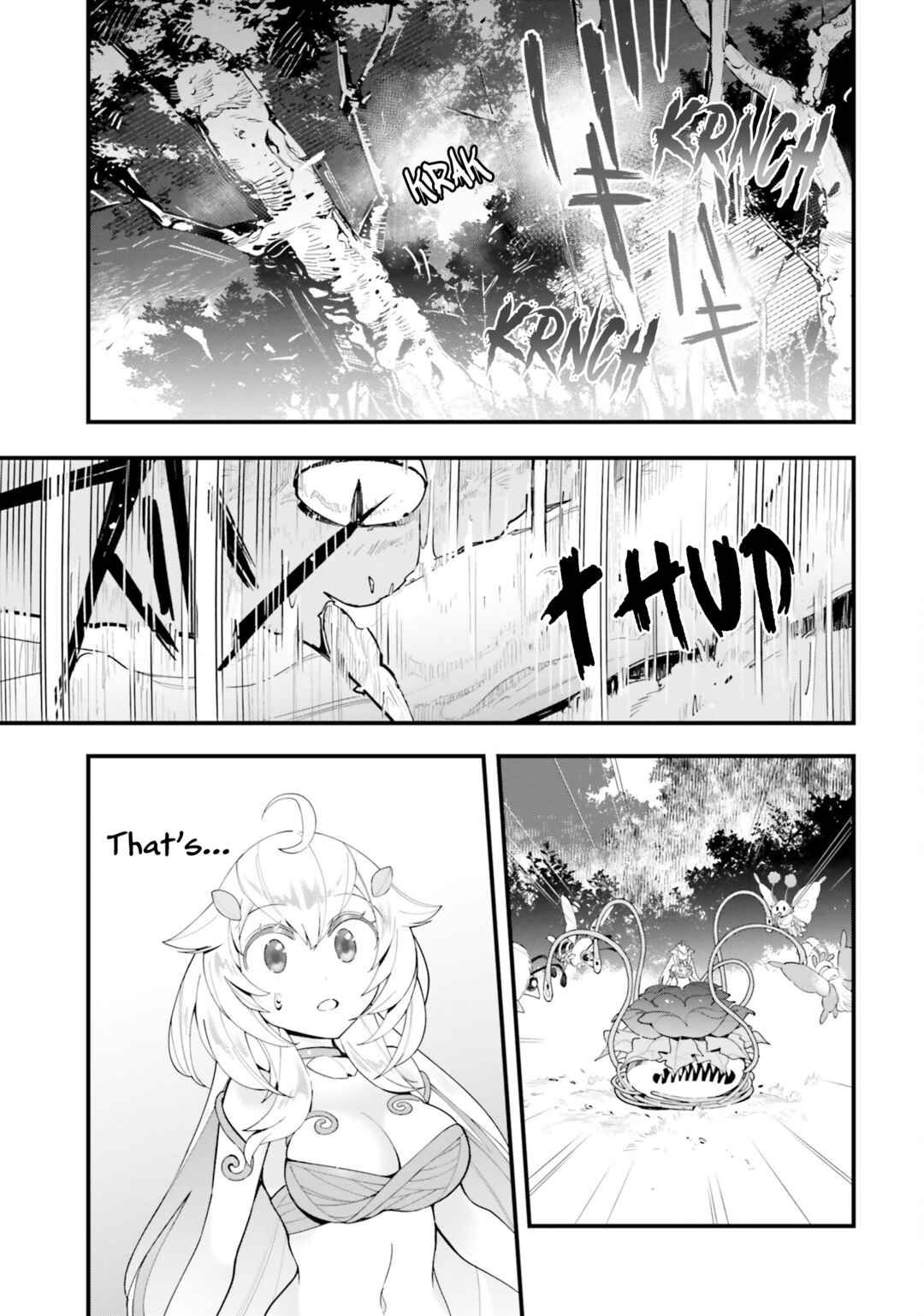 Shokubutsu Monster Musume Nikki: Seijo datta Watashi ga Uragirareta Hate ni Alraune ni Tensei Shite Shimatta node, kore kara wa Kougousei o Shinagara Shizuka ni Shokubutsu Life o Sugoshimasu Chapter 10 - Page 7