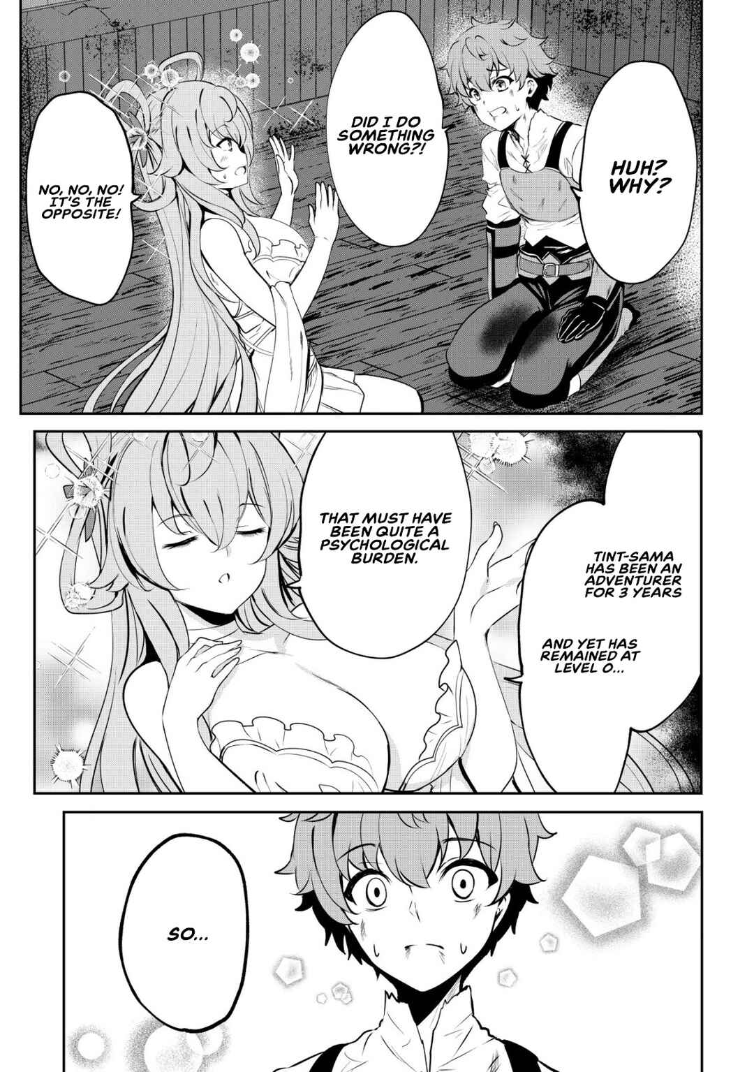 Dore dake Doryoku Shite mo Mannen Level 0 no Ore wa Tsuihou Sareta ~Shin no Teki to Yobareta Shounen wa, Shachiku Megami to Deatte Saikyou no Chikara wo Te ni Ireru~ Chapter 2 - Page 16