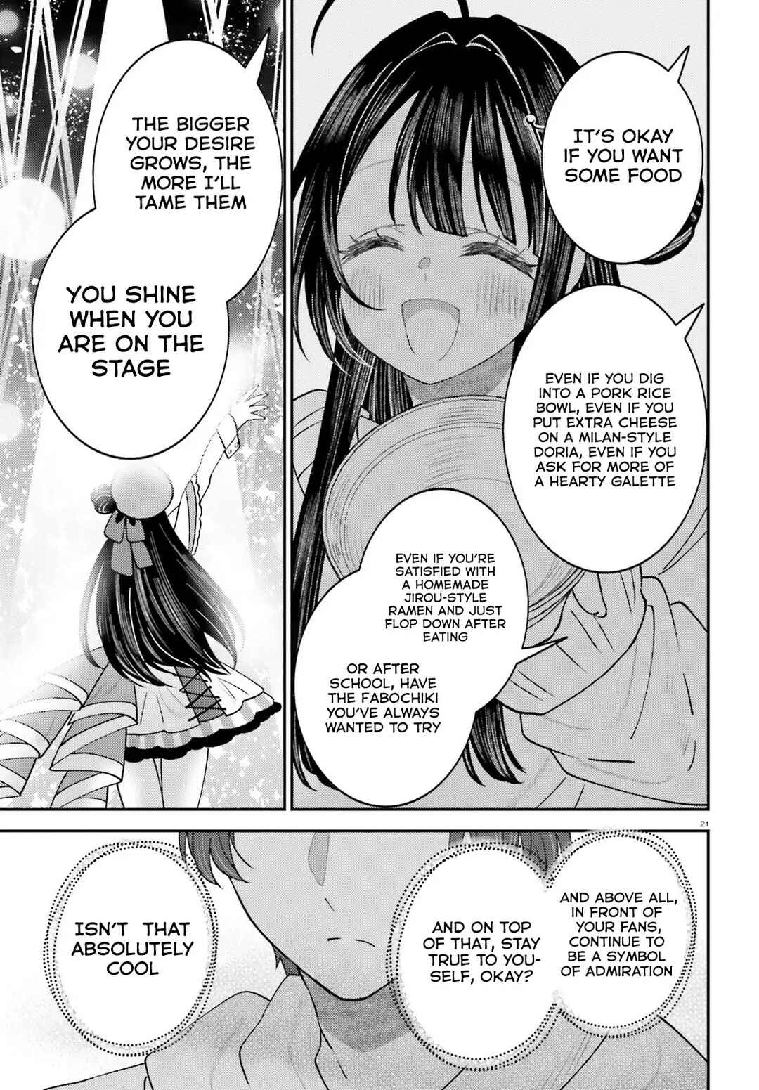 Ore no Haitoku Meshi wo Onedari Sezu ni Irarenai, Otonari no Top Idol-sama Chapter 13 - Page 22