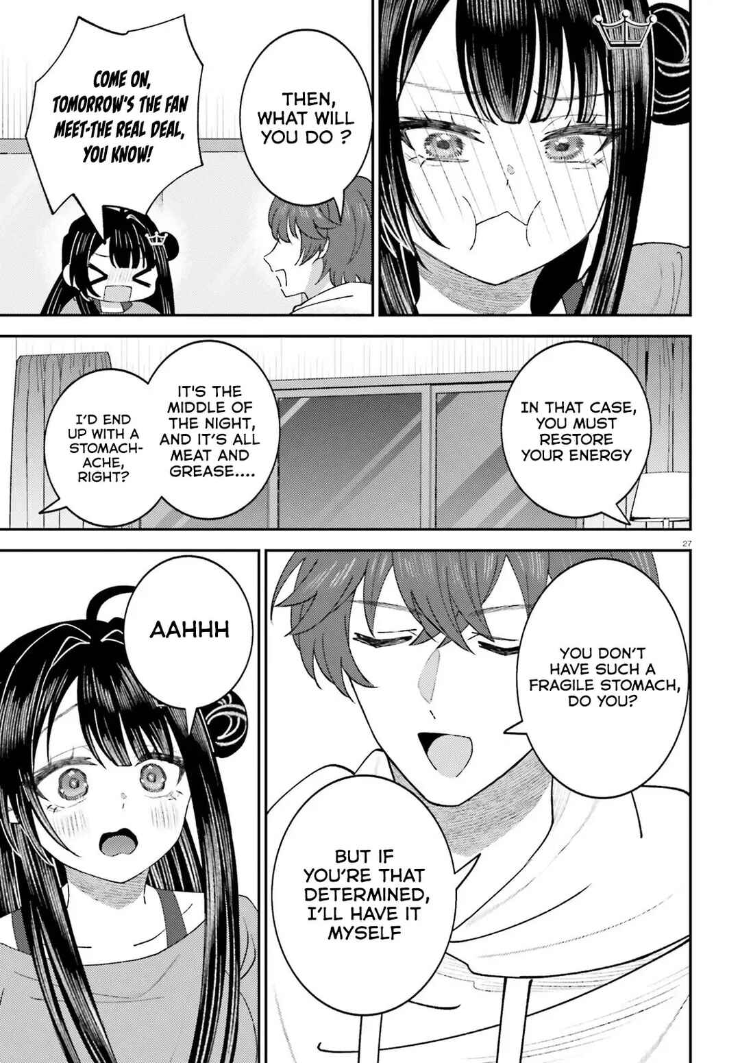 Ore no Haitoku Meshi wo Onedari Sezu ni Irarenai, Otonari no Top Idol-sama Chapter 13 - Page 28