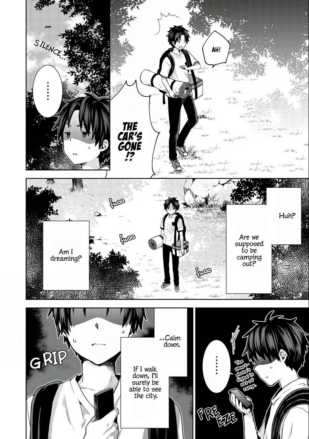Isekai ni Ten'i Shitara Yama no Naka datta. Handou de Tsuyosa yori mo Kaitekisa wo Erabimashita Chapter 1 - Page 12