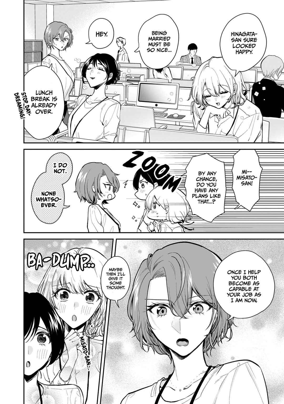 Misato-san wa Amasugi Joushi ni Chotto Kibishii Chapter 6 - Page 4