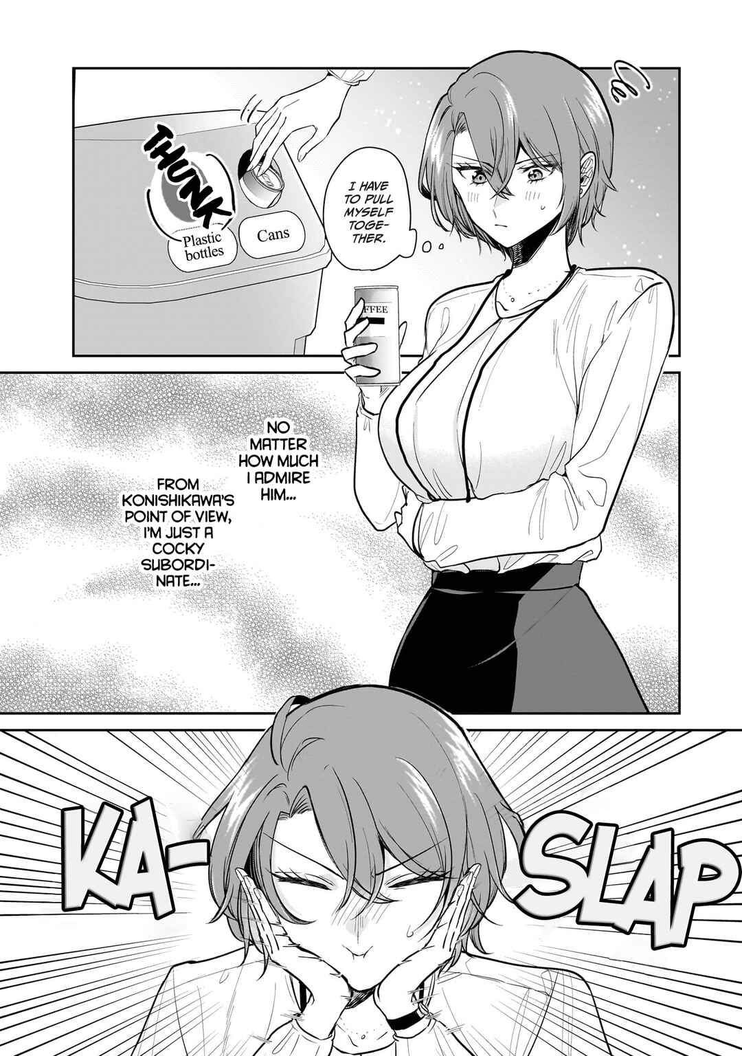 Misato-san wa Amasugi Joushi ni Chotto Kibishii Chapter 6 - Page 9