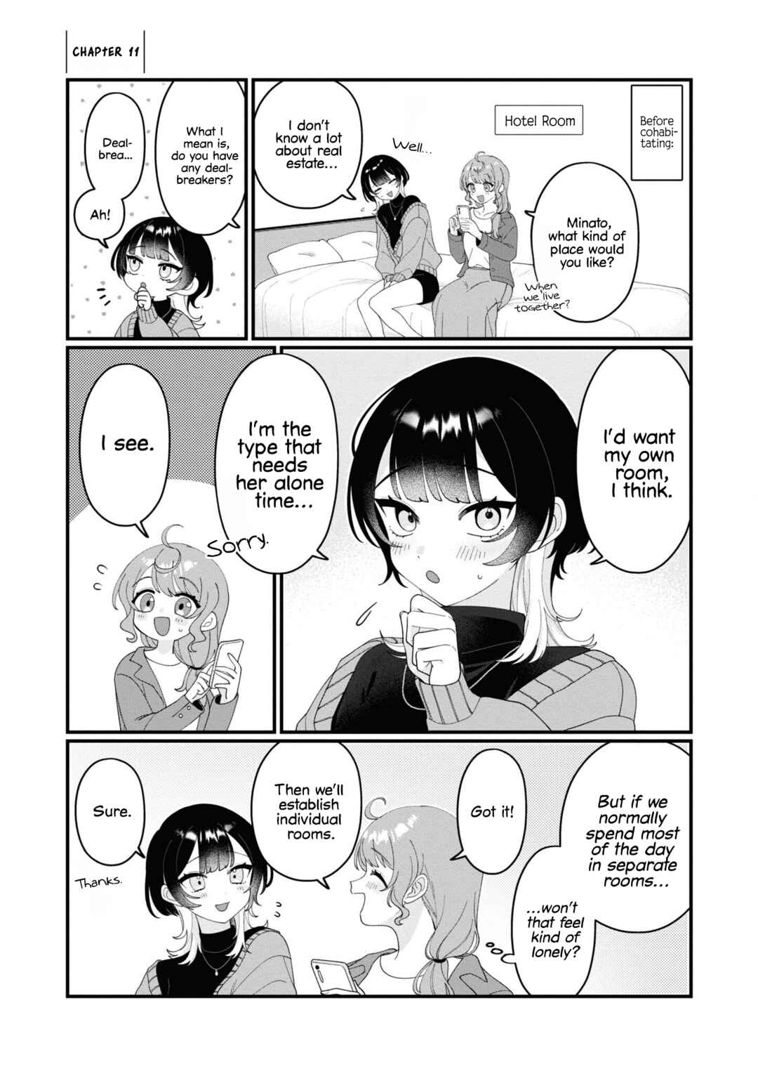 Koharu to Minato: Watashi no Partner wa Onnanoko Chapter 11 - Page 2