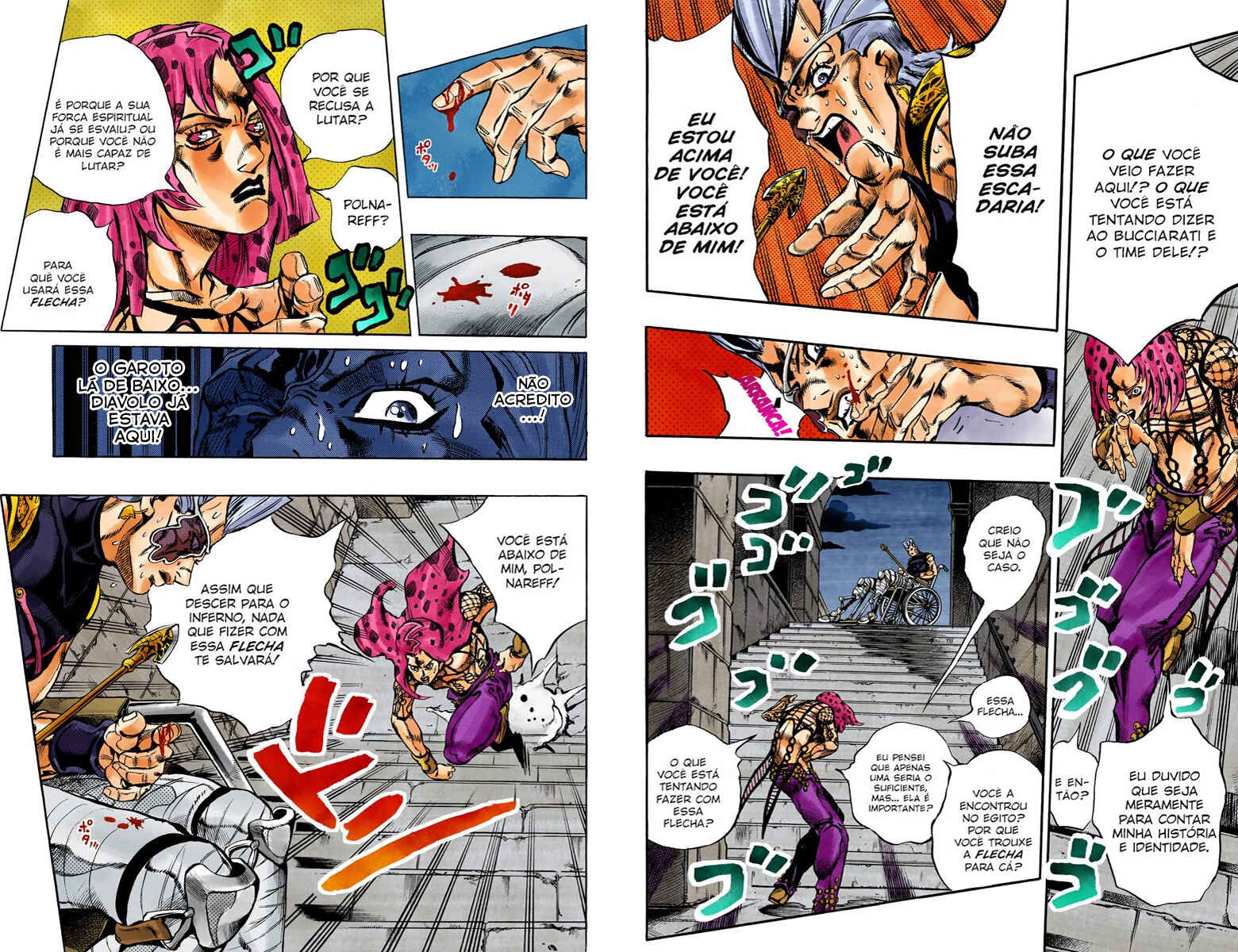 JoJo no Kimyou na Bouken: Part 5 - Ougon no Kaze Color-ban Chapter 131 - Page 6