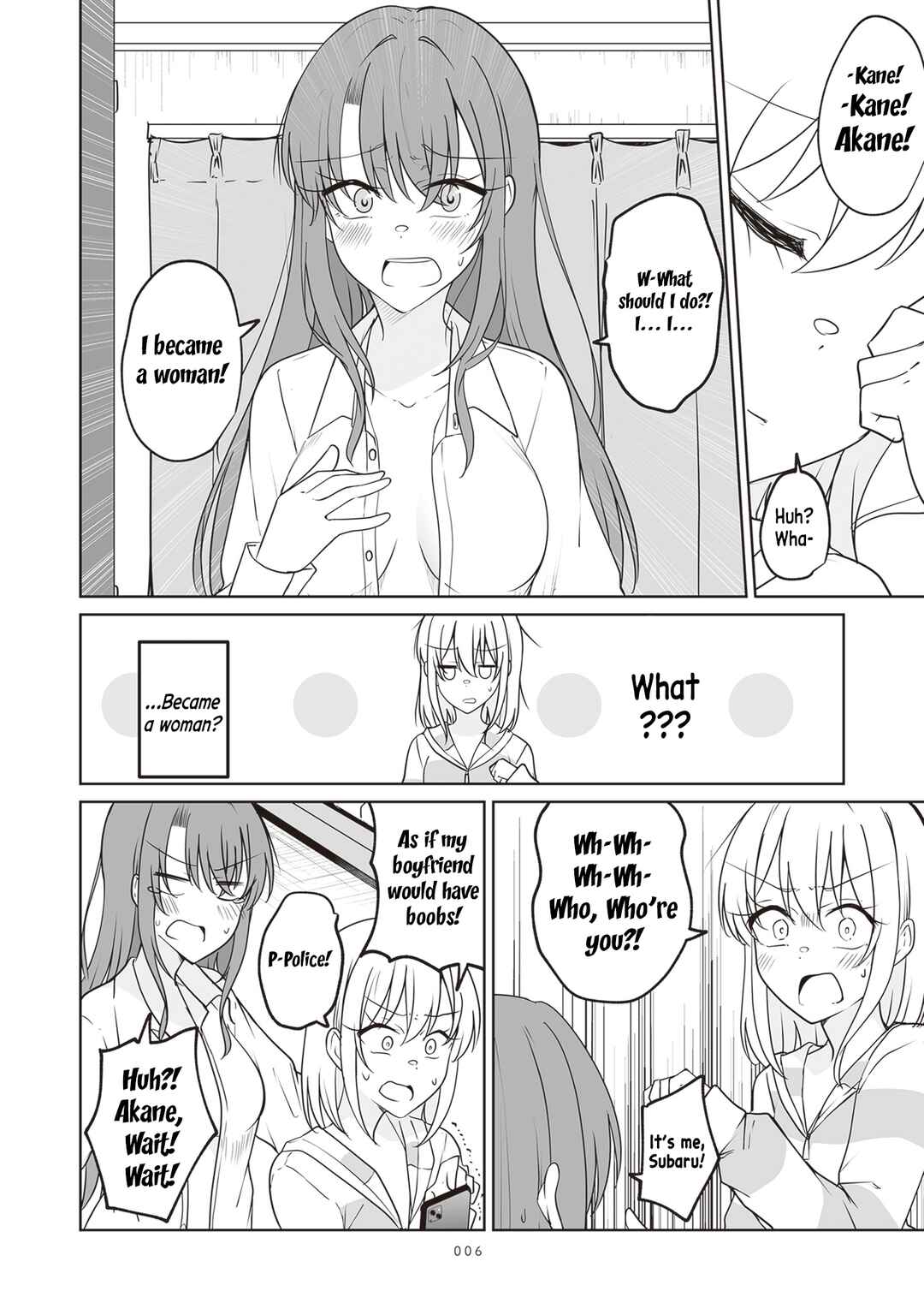 Aru Hi Kareshi ga Onnanoko ni Natteshimata Couple no Nichijou Chapter 0 - Page 4