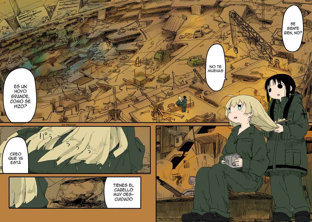 Shoujo Shuumatsu Ryokou (Fan Colored) Chapter 24 - Page 2