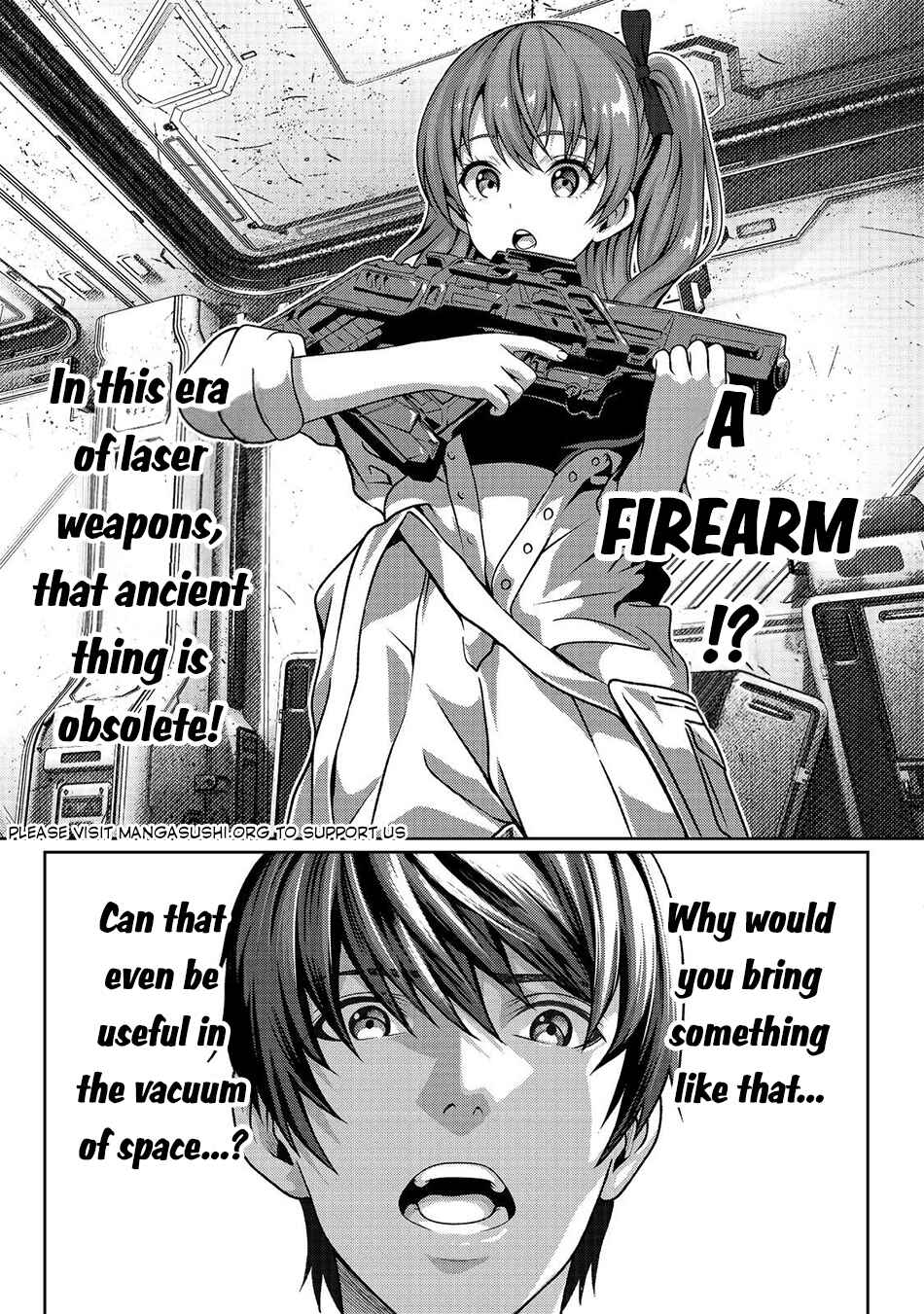 "Koko wa Makasete Saki ni Ike!" o Shitai Shinitagari no Nozomanu Uchuu Gekokujou @COMIC Chapter 3 - Page 26