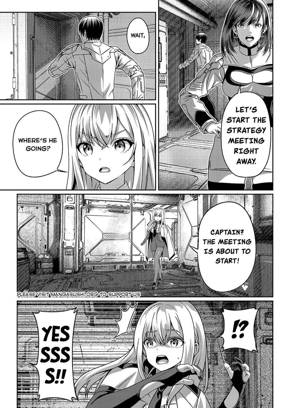 "Koko wa Makasete Saki ni Ike!" o Shitai Shinitagari no Nozomanu Uchuu Gekokujou @COMIC Chapter 3 - Page 35