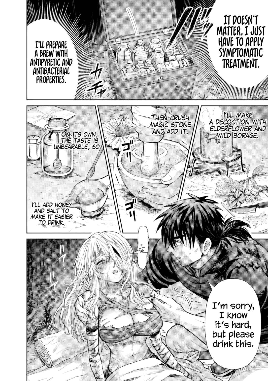 Boroboro no Elf-san wo Shiawase ni Suru Kusuriuri-san Chapter 1 - Page 27