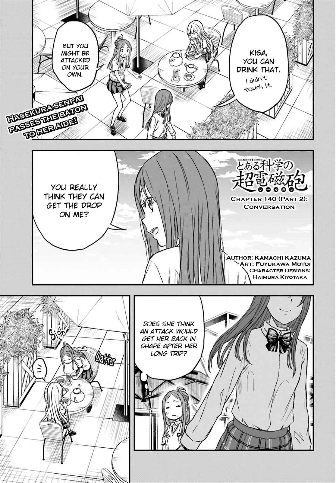 Toaru Majutsu no Index Gaiden: Toaru Kagaku no Railgun Chapter 140.2 - Page 1