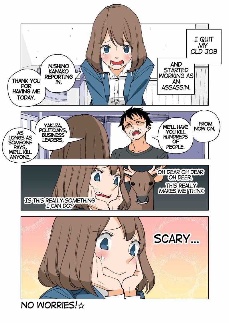 Shiawase Kanako no Koroshiya Seikatsu Chapter 3 - Page 1