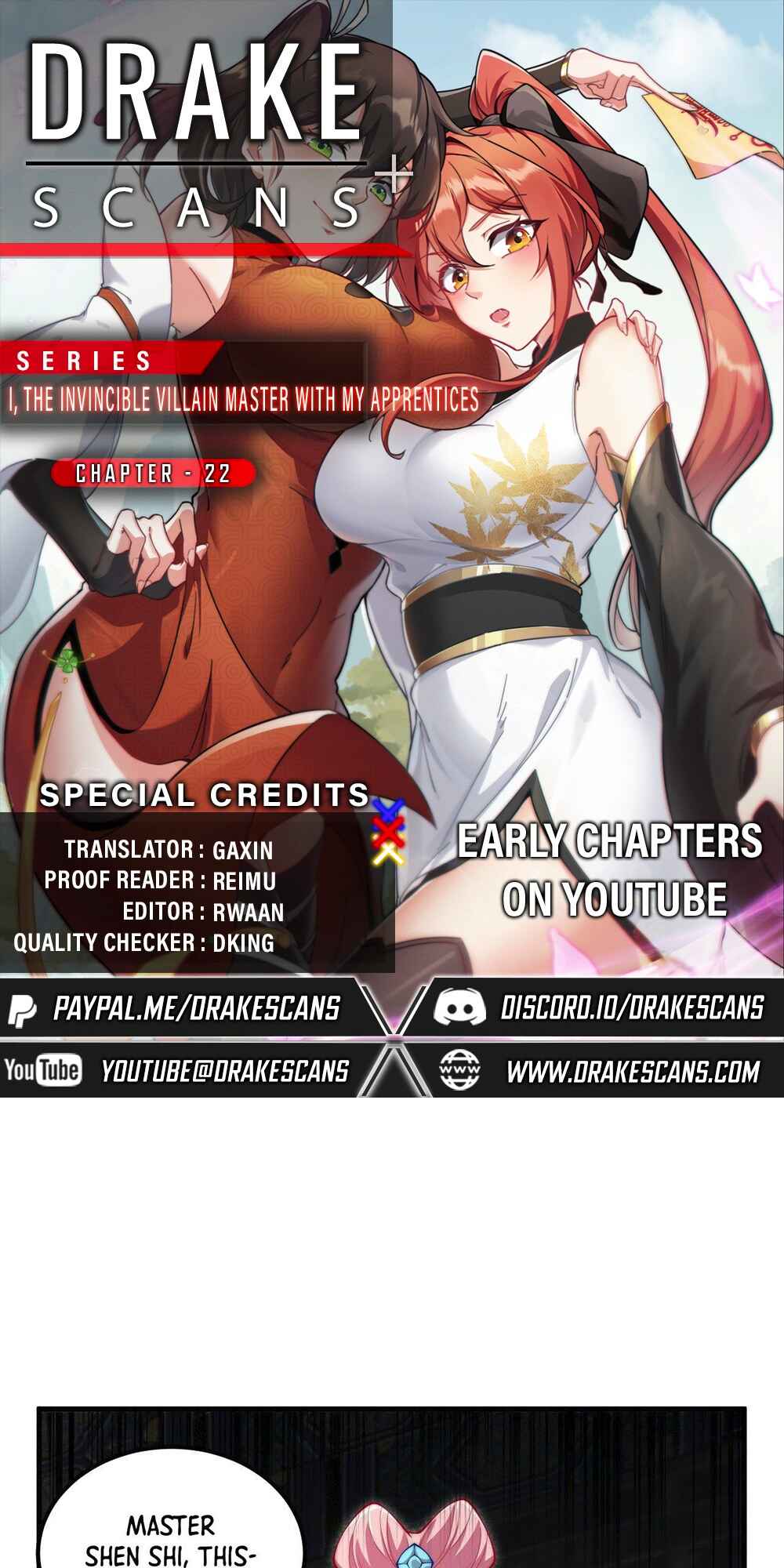 I, The Invincible Villain Master With My Apprentices Chapter 22 - Page 1