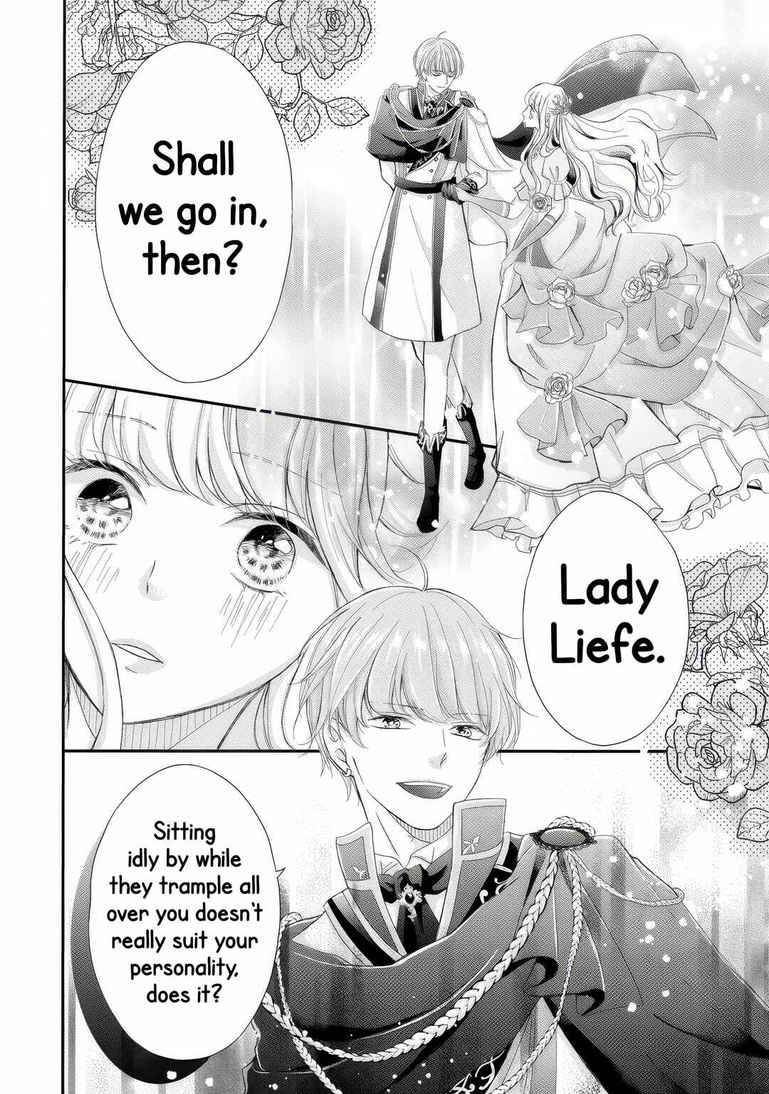 Konyakusha ni Wasurerareta Watashi Ringoku no Koutaishi Denka to Gisou Kon'yaku Suru Koto ni Narimashita (※Tadashi, Denka no Honmei wa Watashi Mitai desu!?) Chapter 1 - Page 47