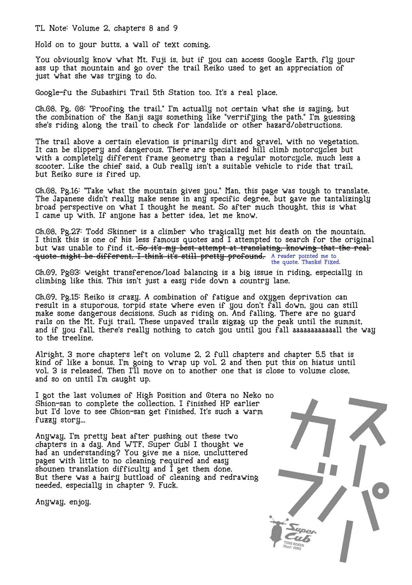 Super Cub Chapter 9 - Page 34