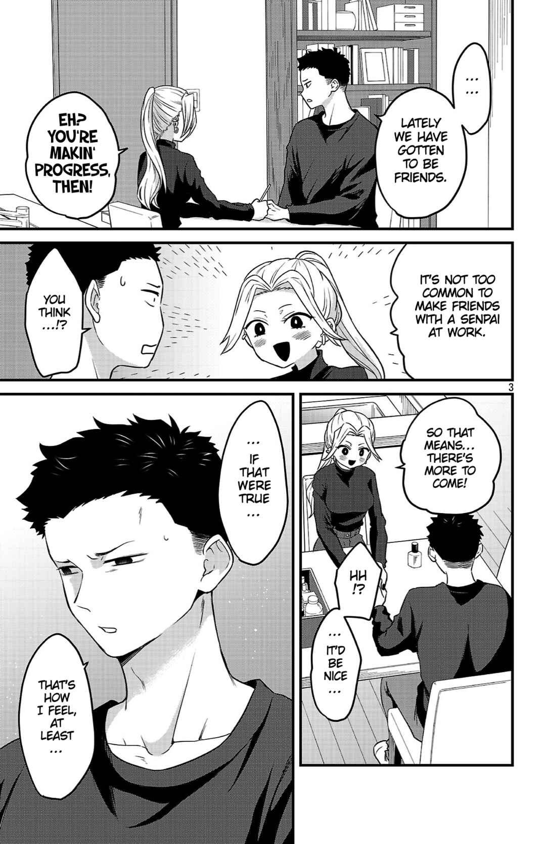 Boku no Kokoro no Yabai Yatsu: Love Comedy ga Hajimaranai Chapter 14 - Page 3
