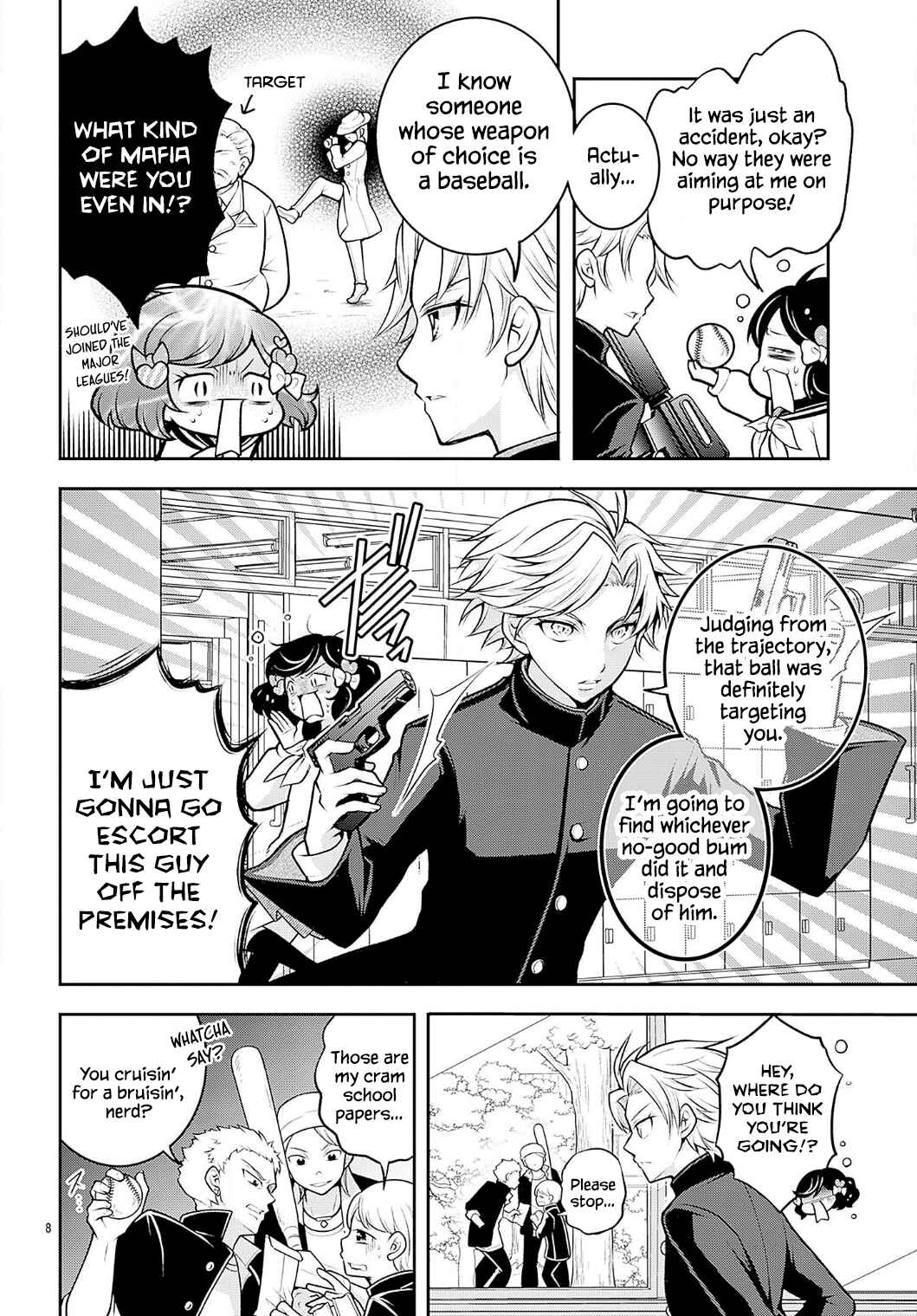 Seigi-kun Blowback!: Kageki na Nichijou Keigoruku Chapter 2 - Page 8