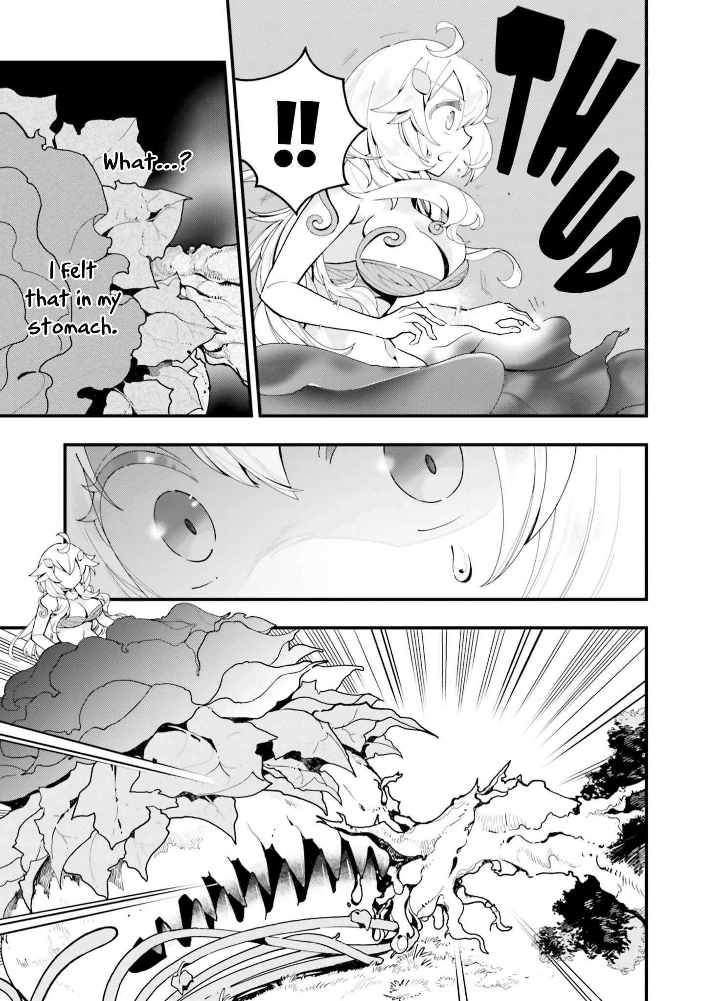 Shokubutsu Monster Musume Nikki: Seijo datta Watashi ga Uragirareta Hate ni Alraune ni Tensei Shite Shimatta node, kore kara wa Kougousei o Shinagara Shizuka ni Shokubutsu Life o Sugoshimasu Chapter 5 - Page 24