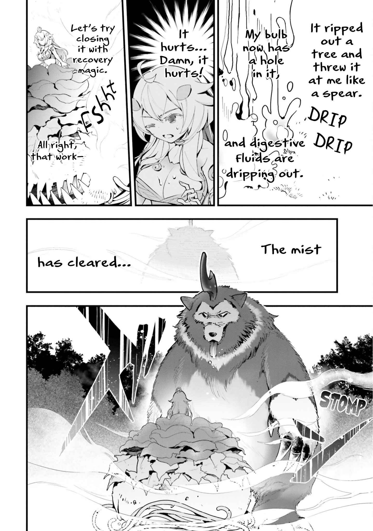 Shokubutsu Monster Musume Nikki: Seijo datta Watashi ga Uragirareta Hate ni Alraune ni Tensei Shite Shimatta node, kore kara wa Kougousei o Shinagara Shizuka ni Shokubutsu Life o Sugoshimasu Chapter 5 - Page 25