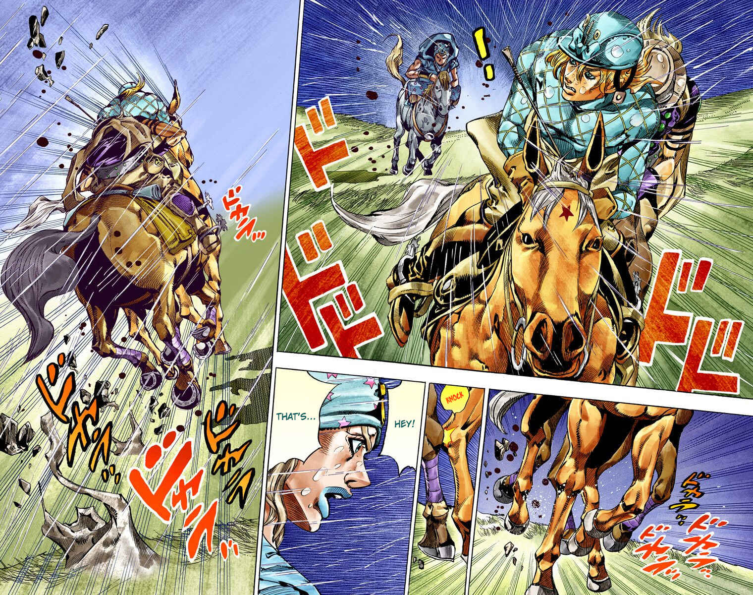 JoJo no Kimyou na Bouken: Part 7 - Steel Ball Run Color-ban Chapter 38 - Page 44