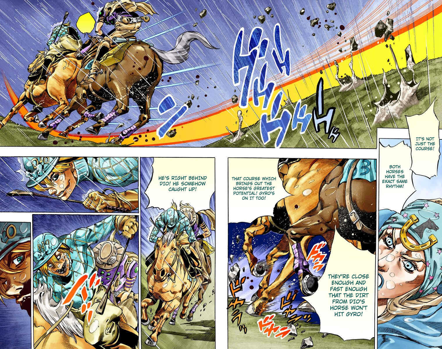 JoJo no Kimyou na Bouken: Part 7 - Steel Ball Run Color-ban Chapter 38 - Page 47