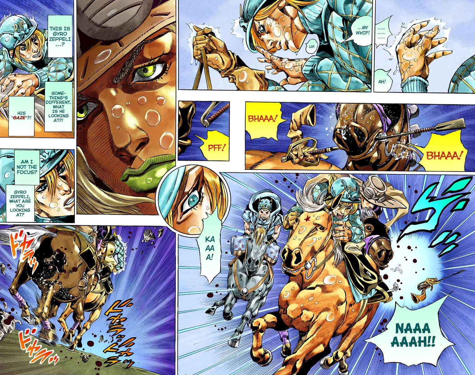 JoJo no Kimyou na Bouken: Part 7 - Steel Ball Run Color-ban Chapter 38 - Page 48