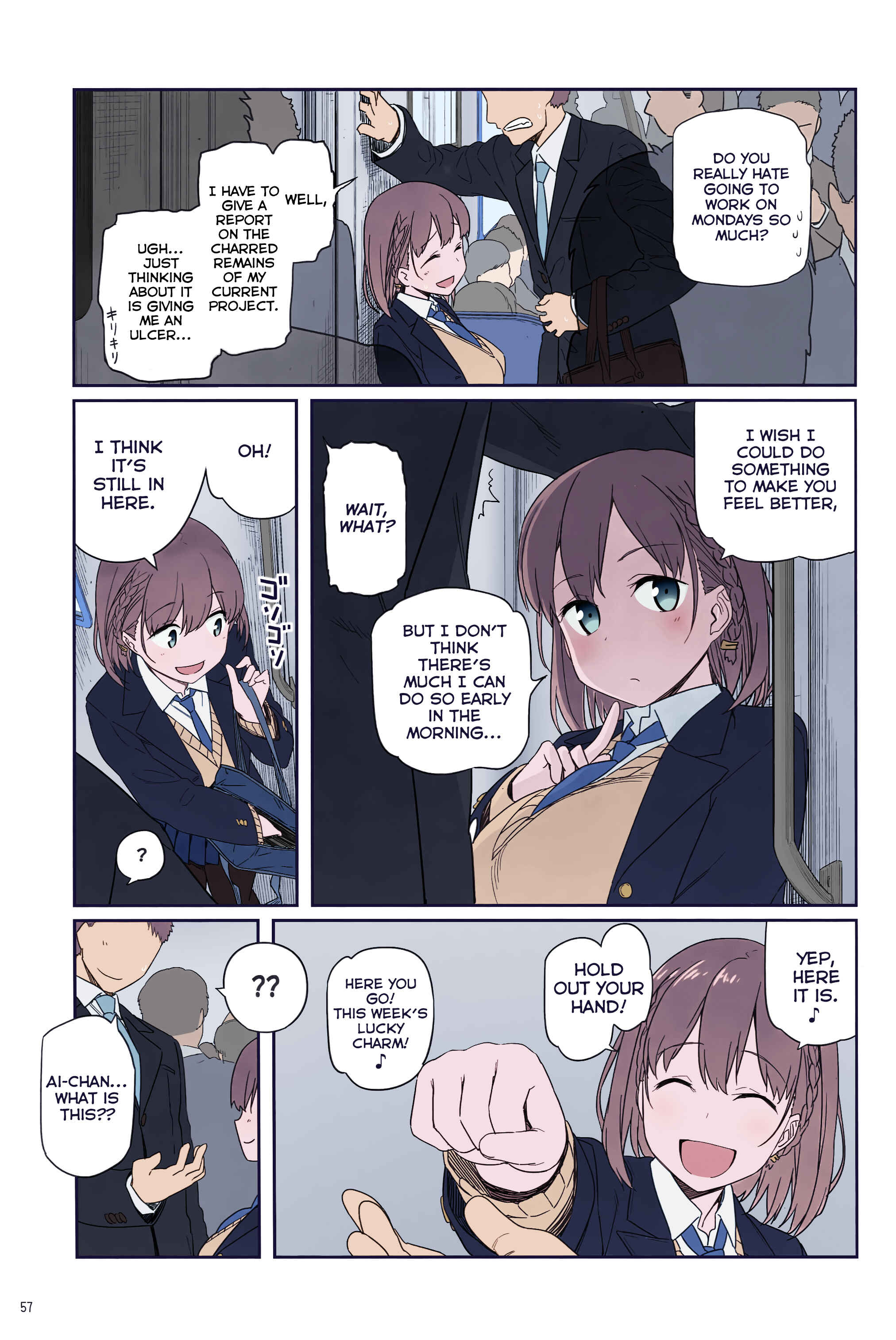 Getsuyoubi no Tawawa (Twitter Webcomic) (Fan Colored) Chapter 2 - Page 7