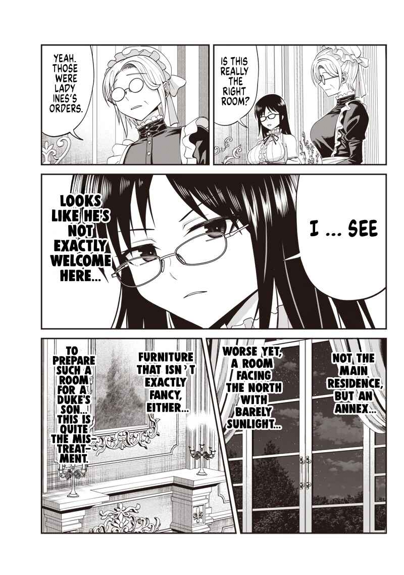 Dokushin Kizoku: Danjohi 1:99 Sekai no Akuyaku Reisoku Chapter 4.1 - Page 2