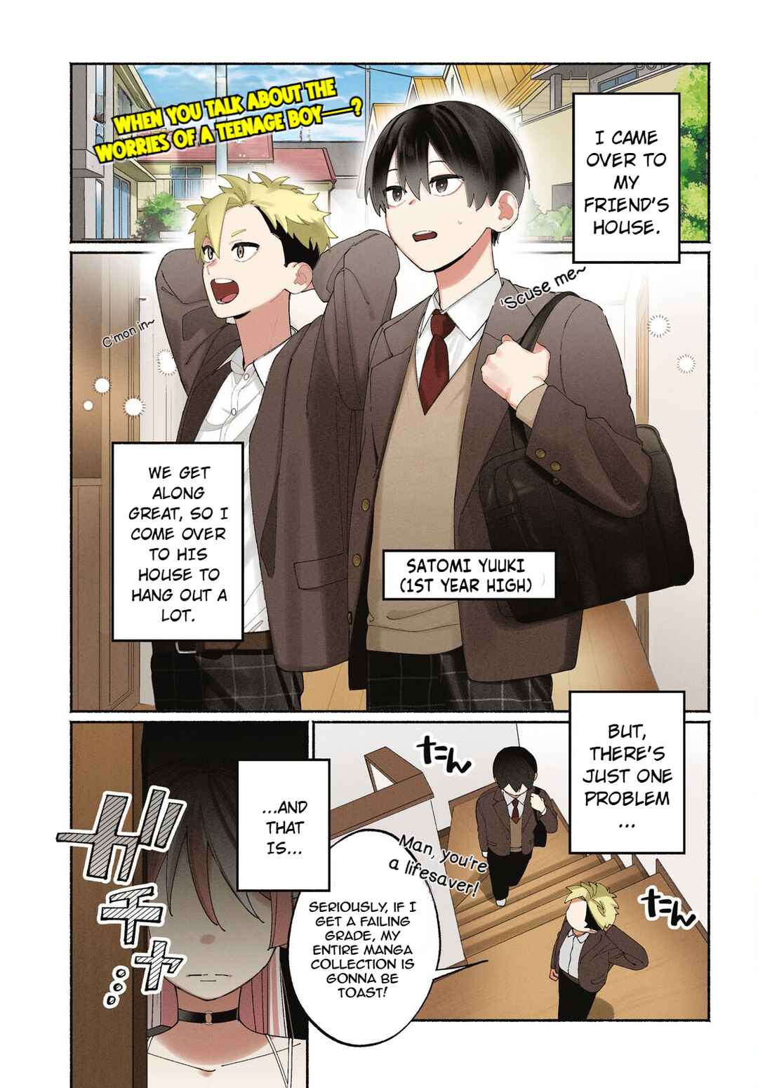Tomodachi-nchi no Nee-chan ga Kowakute Ii Hito Chapter 1 - Page 1