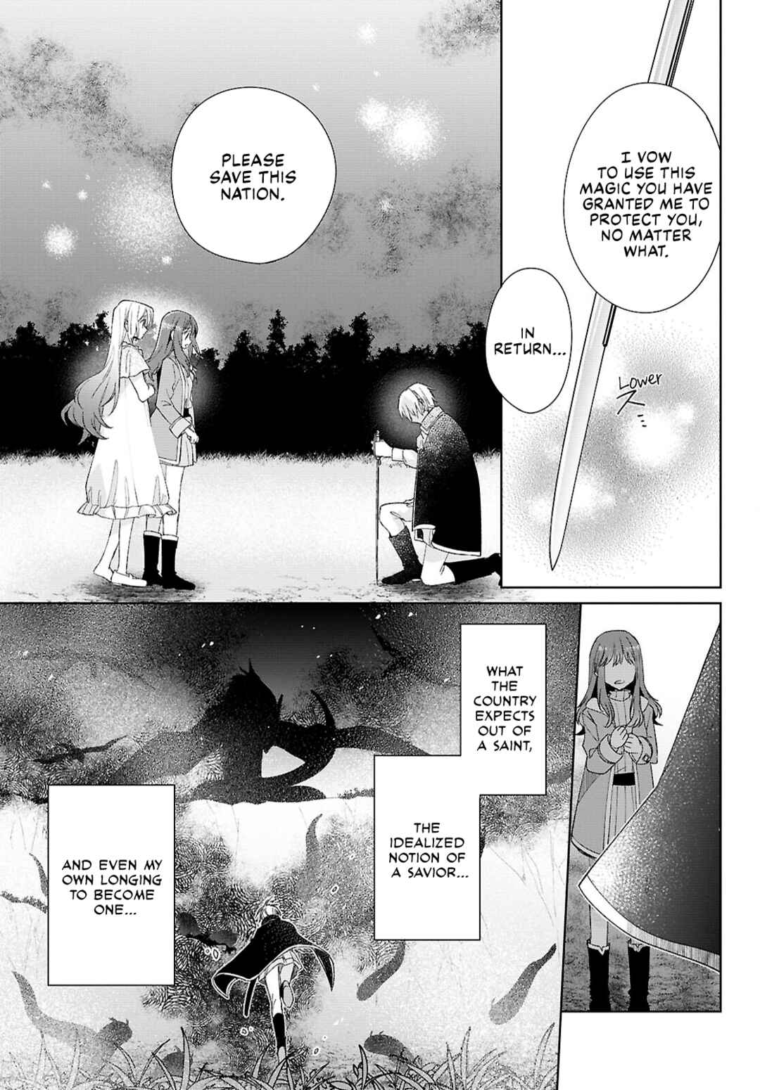 Muryoku Seijo to Munou Oujo ~Maryoku Zero de Shoukansareta Seijo no Isekai Kyuukokuki~ Chapter 9 - Page 21