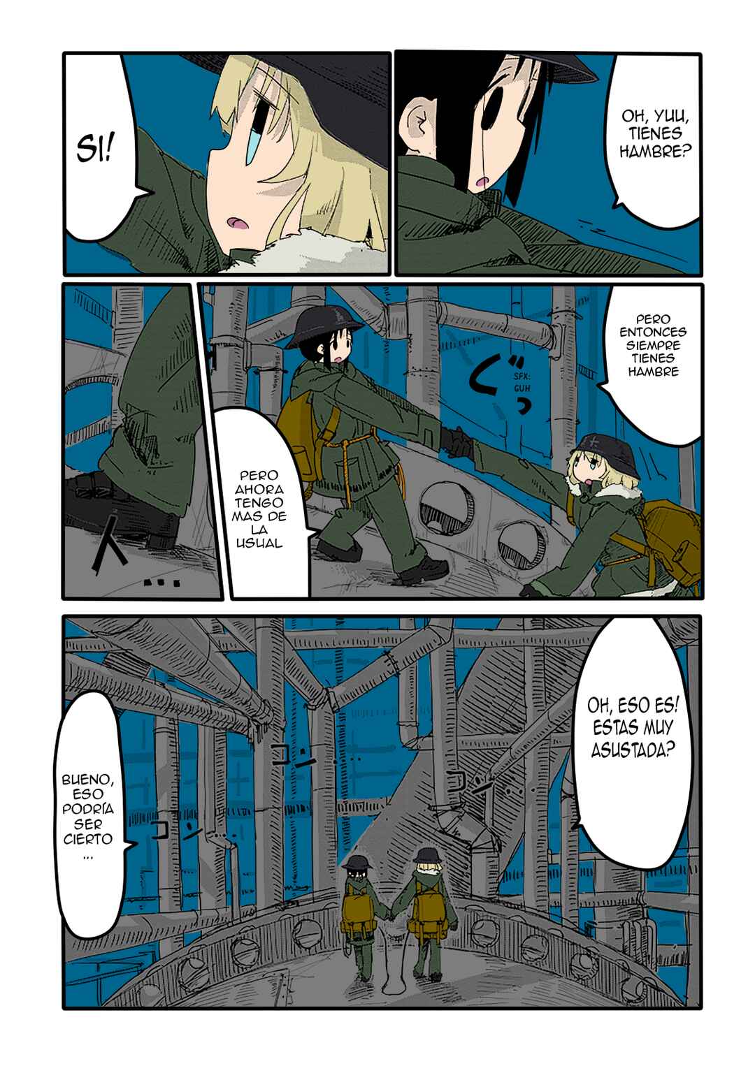 Shoujo Shuumatsu Ryokou (Fan Colored) Chapter 15 - Page 8