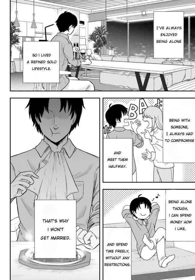 Dokushin Kizoku wa Isekai wo Ouka Suru ~Kekkon Shinai Otoko no Yuuga na Ohitori-sama Life~ Chapter 1 - Page 2