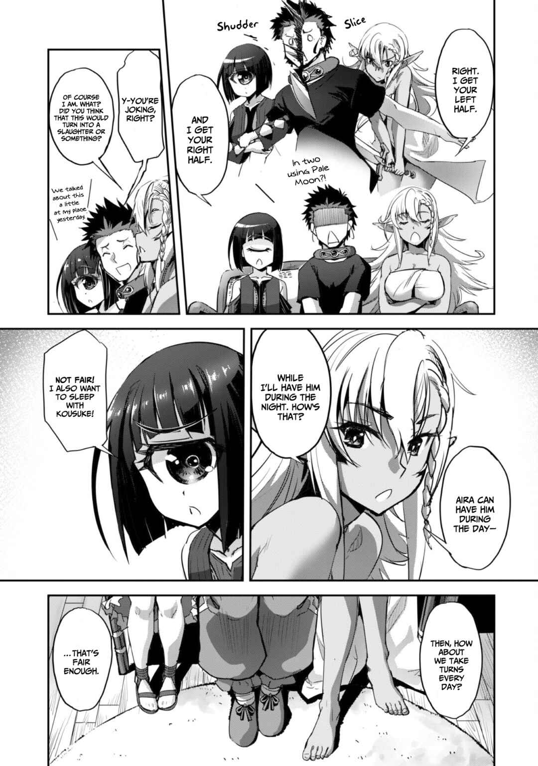 Goshujin-sama to Yuku Isekai Survival! Chapter 34 - Page 32
