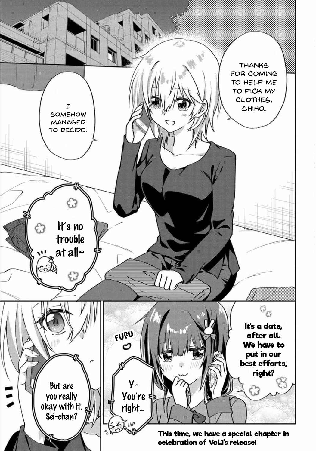 Love Comedy Manga ni Haitteshimatta node, Oshi no Make Heroine wo Zenryoku de Shiawase ni Suru Chapter 6.6 - Page 1